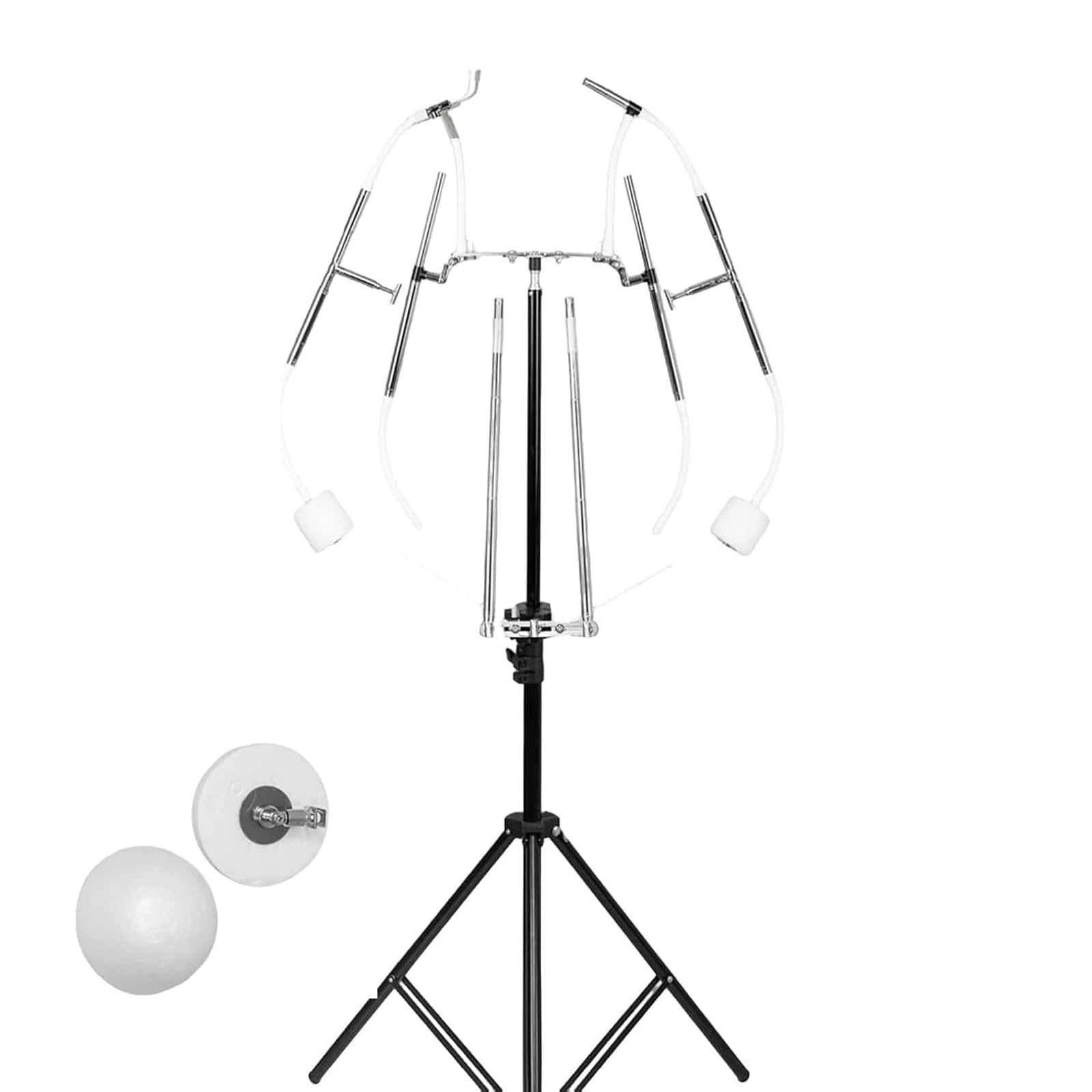 JYBNBBE Adjustable Photography Dress Form Display Rack with Tripod and Foam Pad for Home Wardrobe, Clothing Stores, Events