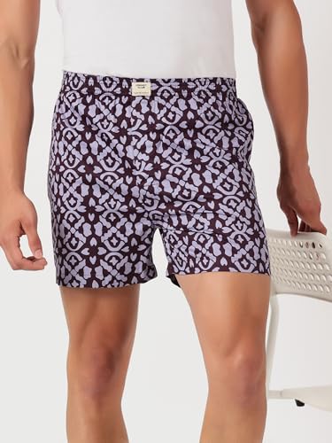 Image of Thomas Scott Men's | Cricket Club | Regular Fit | 100% Cotton | Casual | Woven | Boxer | Shorts | Pack of 3