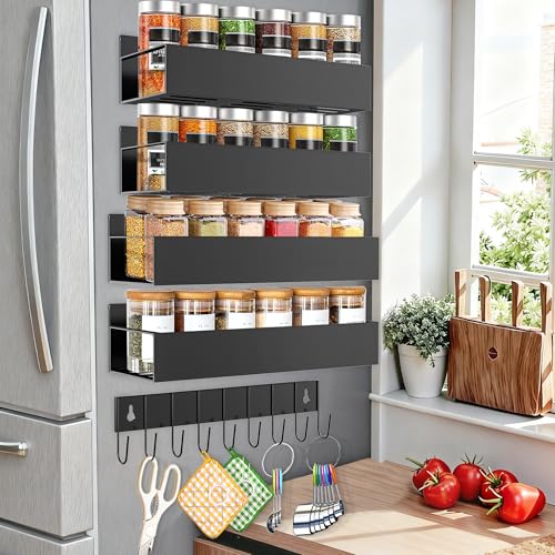 SMRCAD Magnetic Spice Rack for Refrigerator Seasoning Organizer for Spice Fridge Shelf sto - image 1
