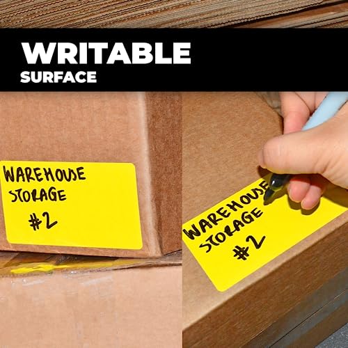 Wod Sky Blue Nametag Label Rolls - 4 X 2 Inch, 500 Blank Stickers Per Roll, Rectangular Permanent Adhesive For Color Coding, Labeling, Inventory Management At Home, Business, And Classroom. #TOP5