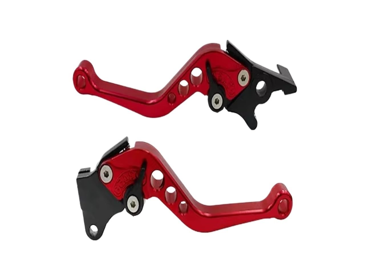 ZhanNuoBHd Brake Clutch Lever for Crf250x 125 Motorcycle Brake Handle Motorbike Modification CNC Clutch Drum Handle Adjustable Handlebar Set(Red)