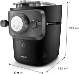 Philips Machine à Pâtes Série 7000 - Technologie ProExtrude, Pasta maker avec pesée automatique, 8 formes, Nettoyage Facile, Jusqu'à 8 Portions, 200W, Noir (HR2665/93) - 9
