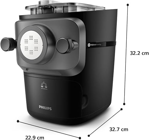 Philips Machine à Pâtes Série 7000 - Technologie ProExtrude, Pasta maker avec pesée automatique, 8 formes, Nettoyage Facile, Jusqu'à 8 Portions, 200W, Noir (HR2665/93) - 9