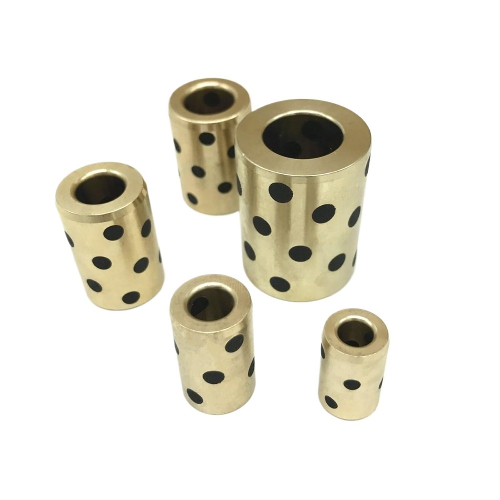 Lot de 10 roulements linéaires en Graphite et cuivre 16 x 28 x 37 mm, bagues en cuivre, roulements autolubrifiants LM16UU LM16