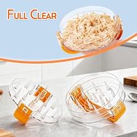 ALLOADA NonSlip Chicken Shredder Tool Twist, Clear Meat Shredder — image 3