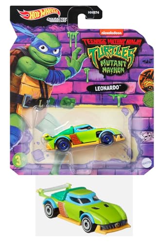 Hot Wheels TMNT Mutant Mayhem Character Cars 4 Pack miniatura 5