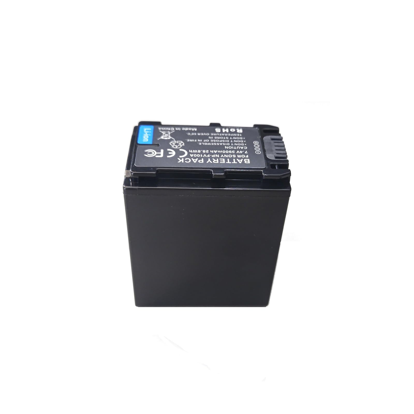 Batería de cámara NP-FV100A 3410mAh Compatible con Sony PXW-X70 FDR-AX33 FDR-AX40 FDR-AX45 FDR-AX53 FDR-AX60 HDR-PJ675 NEX-VG30 NP-FV70A