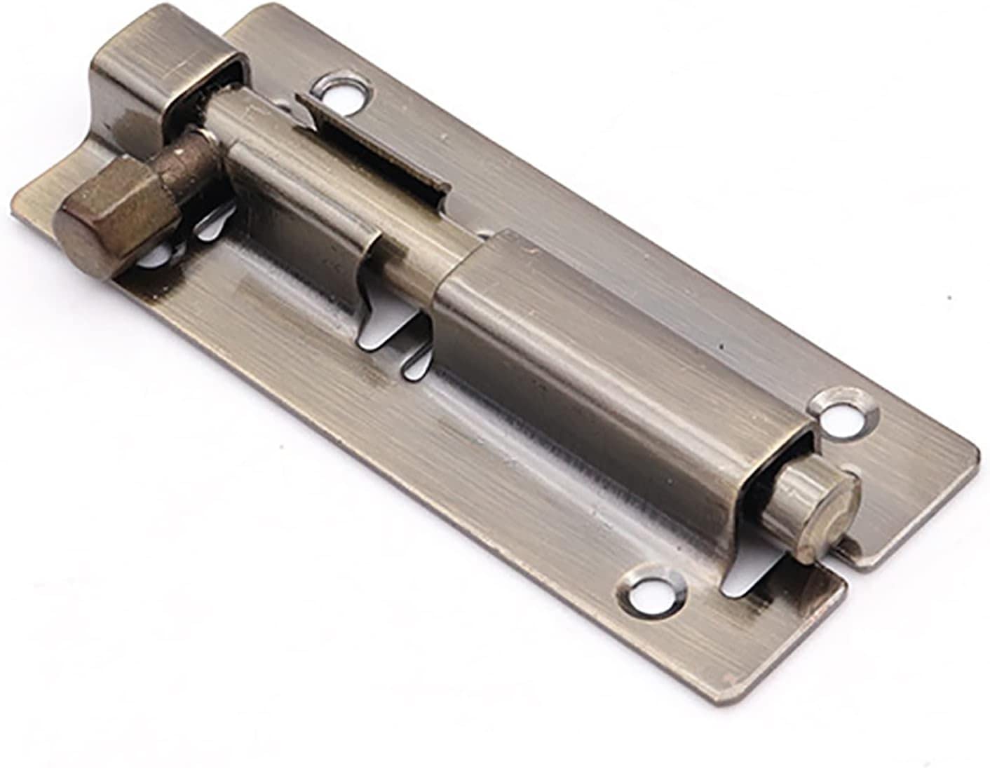 Door Latch， 304 Stainless Steel Barrel Door Lock Latch Multicolor 4-12in(Green Patina,8in)
