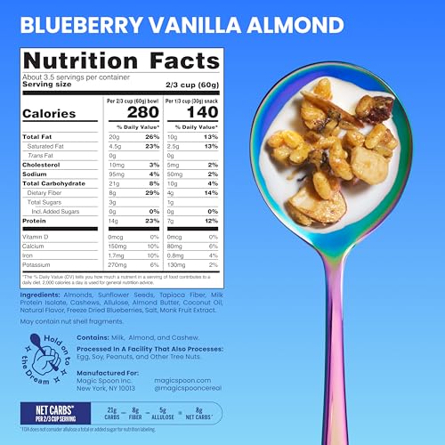 Image of Magic Spoon Blueberry Vanilla High Protein Granola - Low Sugar, 3 Pack