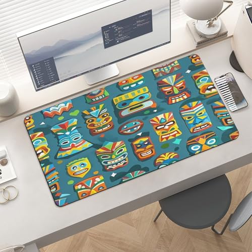 Alfombrilla Grande para Escritorio con Diseño Tiki miniatura 6