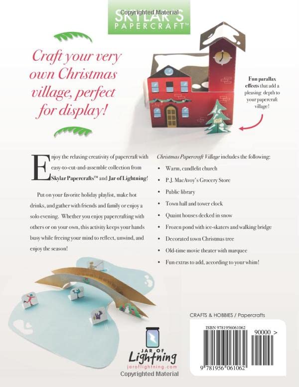 Christmas Papercraft Village: Craft your very own Christmas village, perfect for display! (Skylar's Papercraft) - Image 2