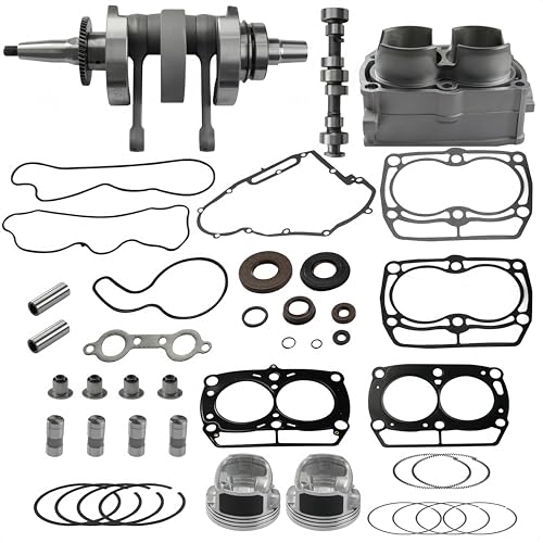 1204334 Engine Rebuild Kit Crankshaft Camshaft Cylinder Engine Kit for Polaris 800 RZR 2008-2014; for Ranger 800 2011-2017; for Sportsman 800 2008-2009 Replace#2205112 2204396 2204393