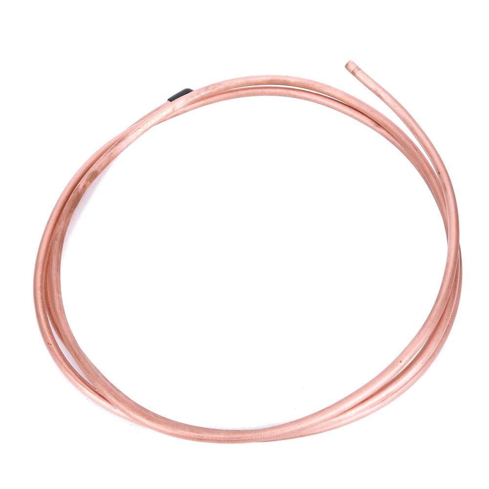 2 M Tube de cuivre souple Tuyau en cuivre Tubes à bobine souple OD 6 mm ID 4.8 mm C1100 T2 pour réfrigérateur de climatiseur