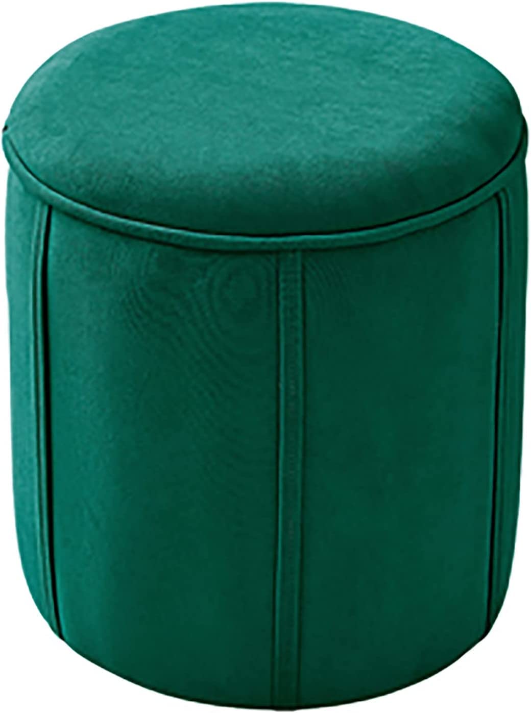 Tabouret coffre rond pour optimiser les petits espaces et ranger le désordre du salon