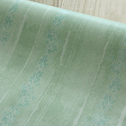 Yifely Self-Adhesive Furniture Paper Removable Shelf Liner for Covering Drawers Cabinet Doors, Green Wood Grain, 17.7 Inch by 9.8 Feet - Image 2