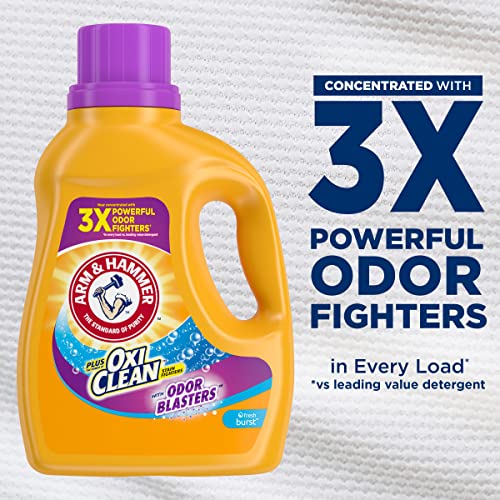 Arm & Hammer Liquid Laundry 100.5Oz Plus Oxiclean Odor Blasters Fresh Burst #TOP3