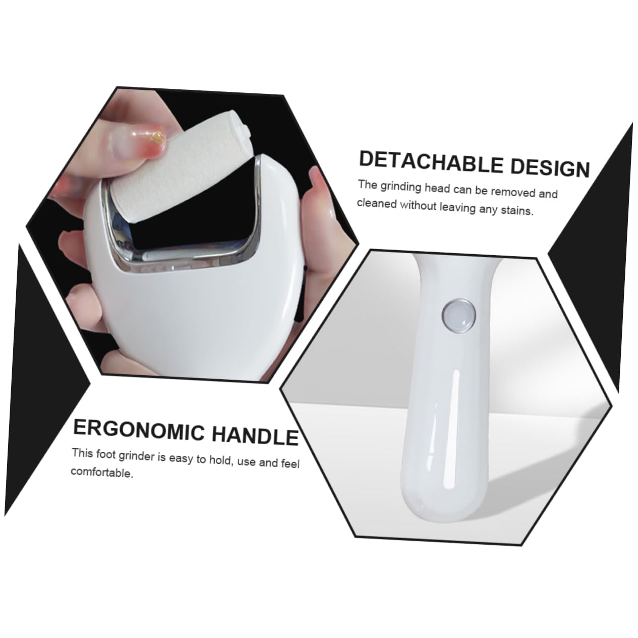 Herramienta Eléctrica de Pedicura 2000mah Color Blanco ABS