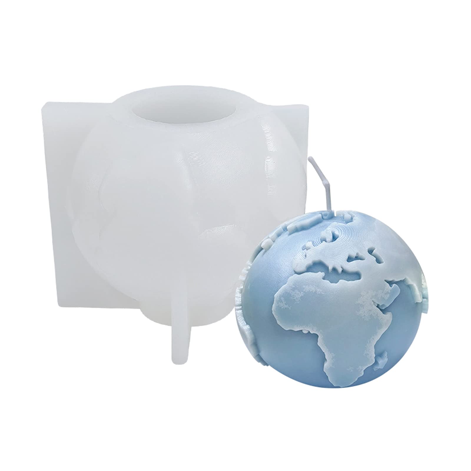 Kalttoy Earth / Shaped Silicone Mold Resin For Chocolate Decoration Plaster Soap Epoxy Gypsum Fondant Chocolate Casting Mold For Making Clay Plaster