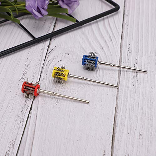 Image of Metal Polishing Brush, Durable Metal Texturing Brush - 3-Piece Wire Brush Polishing Set for Sanding and Rust Cleaning on Metal Surface