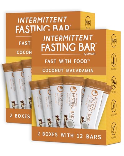 Image of Prolon Fasting Bars | 5g Protein, 7g Fiber | Keto-Friendly, Gluten-Free, Dairy-Free, Plant-Based | Nutrition for Intermittent Fasting | Formulated to Not Break Your Fast | Coconut Macadamia Nut (24 Count)