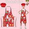 XLSXEXCL Christmas Kids Apron and Chef Hat, Adjustable Chef Cooking Apron with Pockets, Toddler Bib Baking Apron for Girls Boys, Christmas Gift for Cooking Baking Painting #1