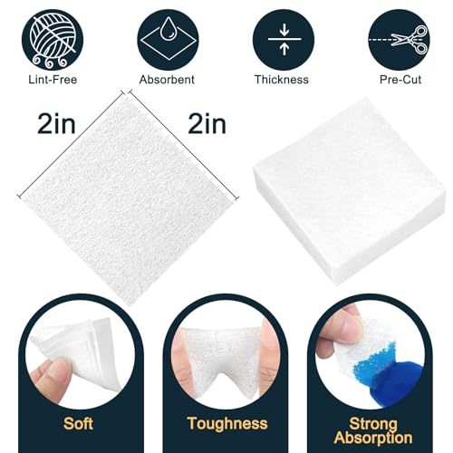 Image of Gun Cleaning Supplies - Lint Free Gun Cleaning Patches and 6 Inch Gun Cleaning Swabs Kit - Fit for Most Caliber Firearms Cleaning