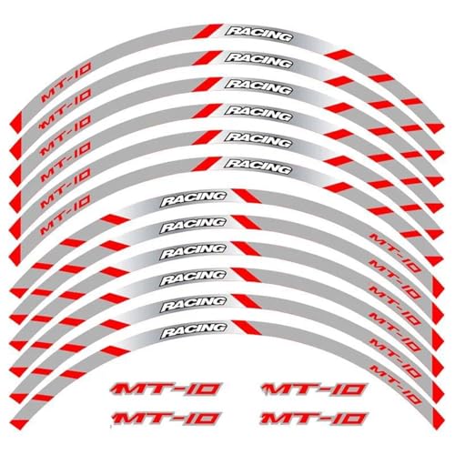 Radaufkleber Motorrad-Dekorationszubehör Felgen Reifen Rennsport-Reflexaufkleber Für Y&amaha Für MT-10(Style 9)