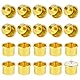Kerzenhalter Stabkerze, Tikplus 30 Stück Kleine Stabkerzen Aluminium, Runden DIY Kerzentülle Kerzenständer Kerzeneinsätze für Hochzeit Geburtstag Tischdeko (Gold)