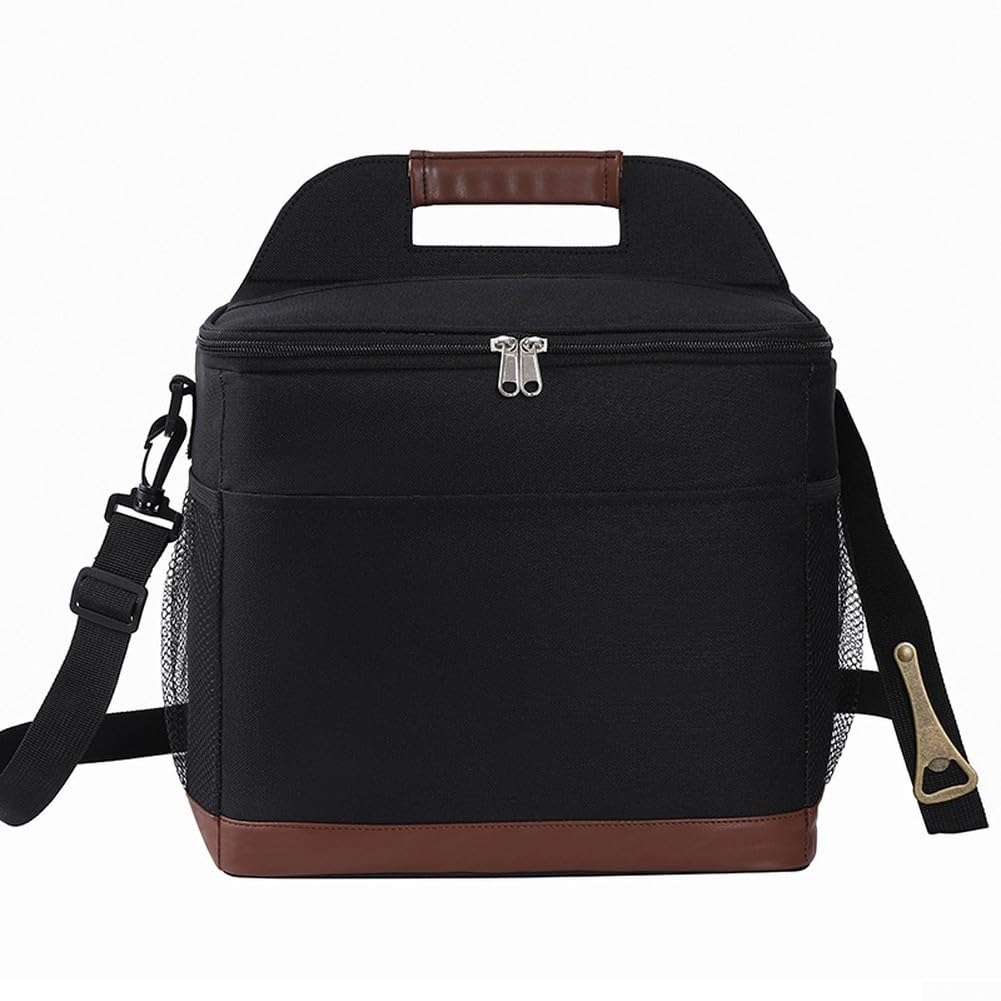 Sac à déjeuner isotherme de grand volume fabriqué à partir de tissu Oxford épais et de film PEVA de qualité alimentaire pour un transport sûr des repas (G)