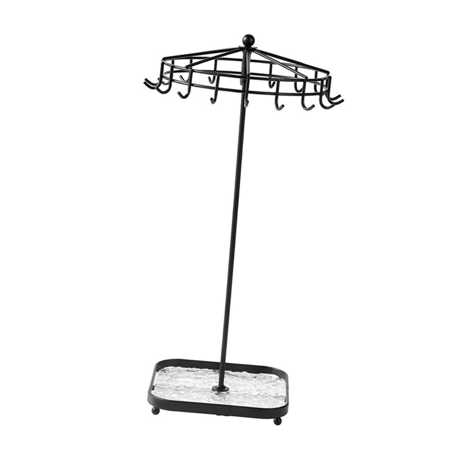 Pixzcsa Black Jewelry Organizer With Large Capacity Jewelry, 35X13.5cm