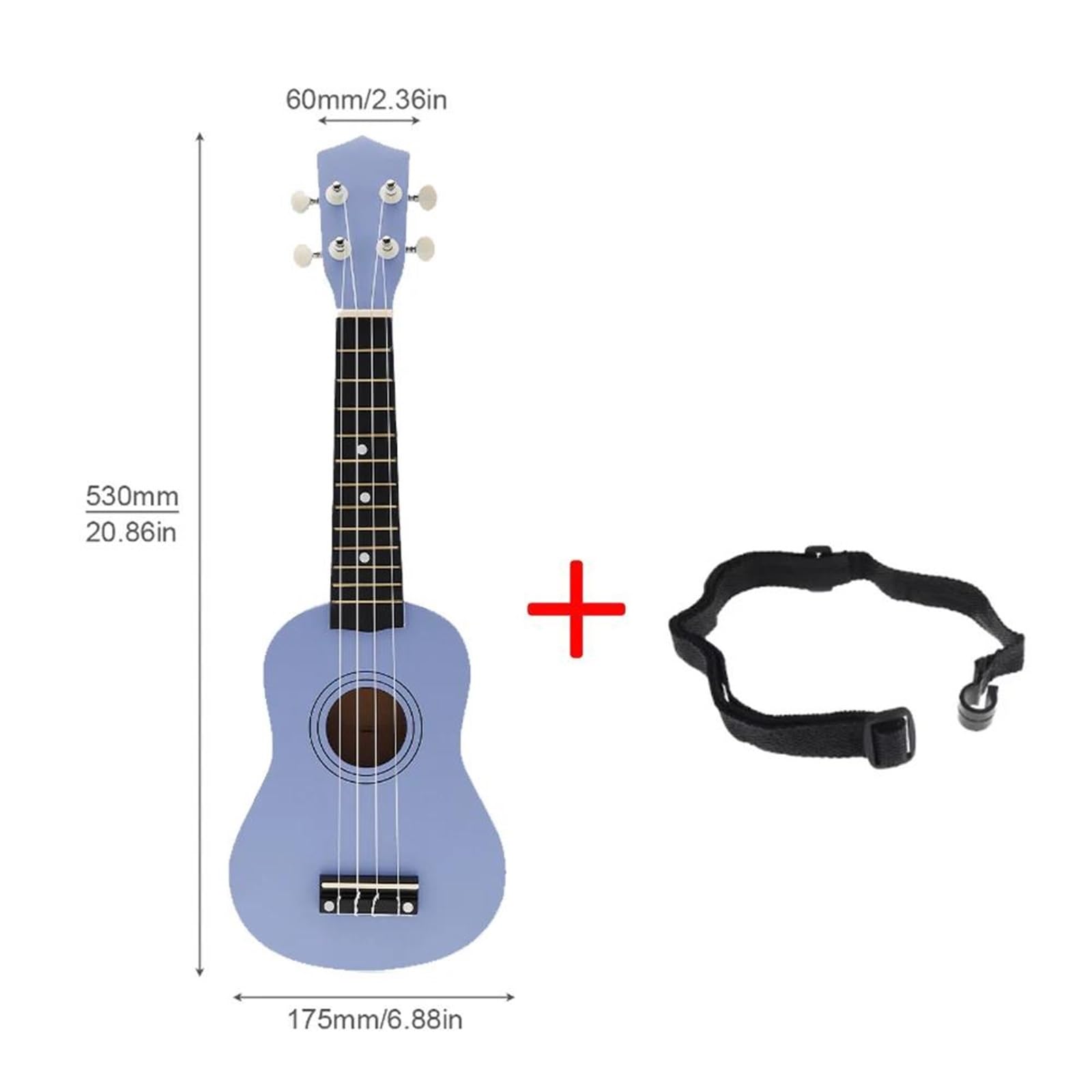 Przenośna Gitara Ukulele 21 Cali O Wysokim Tonie Wykonana Z Lipy Początkujący Ukulele
