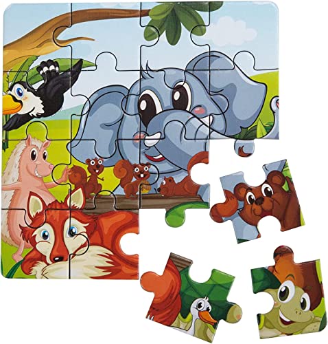 Image of Chocozone Pack of 12 Jigsaw Puzzles (16pc Puzzle) Birthday Gifts for Kids Return Gifts for Birthday for Boys & Girls