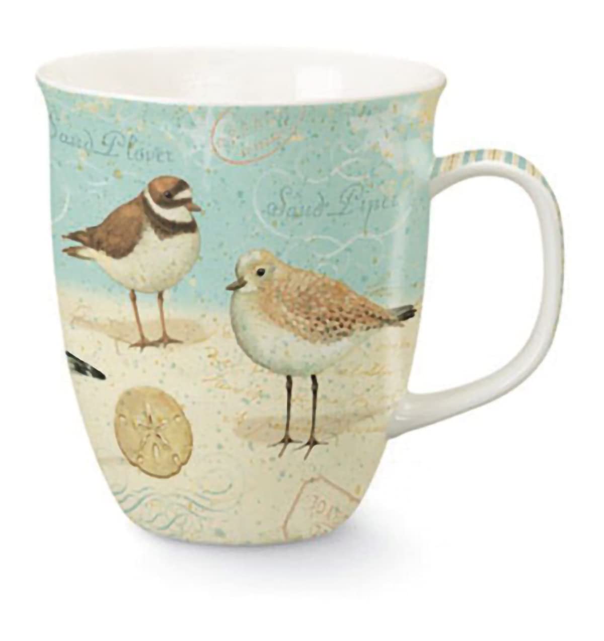 Cape ShoreDecorative Harbor Coffee Tea Mug Cup, Sand Piper, Gifts for Birthday Christmas, 15 Oz