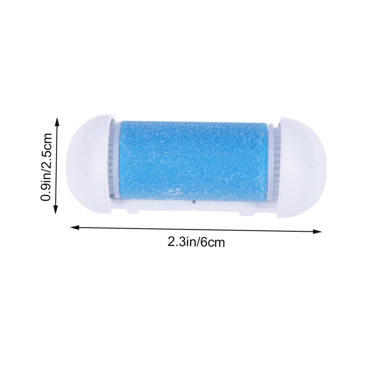 Healeved 20piezas Rodillos De Para Exfoliador De Pies Accesorios Para Remoción De Muerta y Durezas Diseño Ergonómico Resistente Al Agua Color Azul