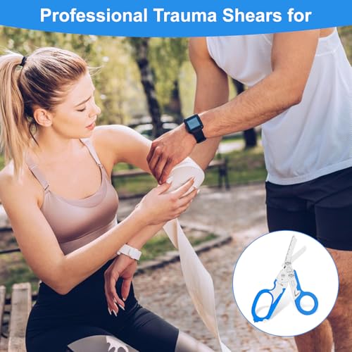 Image of 6-in-1 Heavy-Duty Emergency trauma shears|Folding Emergency Shears| | Multifunctional Life-Saving Tool|Suitable for Emergency Rescue|Outdoor Exploration|DIY Construction and Maintenance|