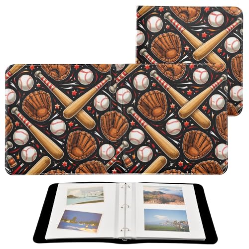 Álbum de Fotos Scrapbook Self Adhesive DIY con Cubierta de Cuero PU y 3 Anillos, 40 Páginas, Tamaño 8x10 para Memorias miniatura 2