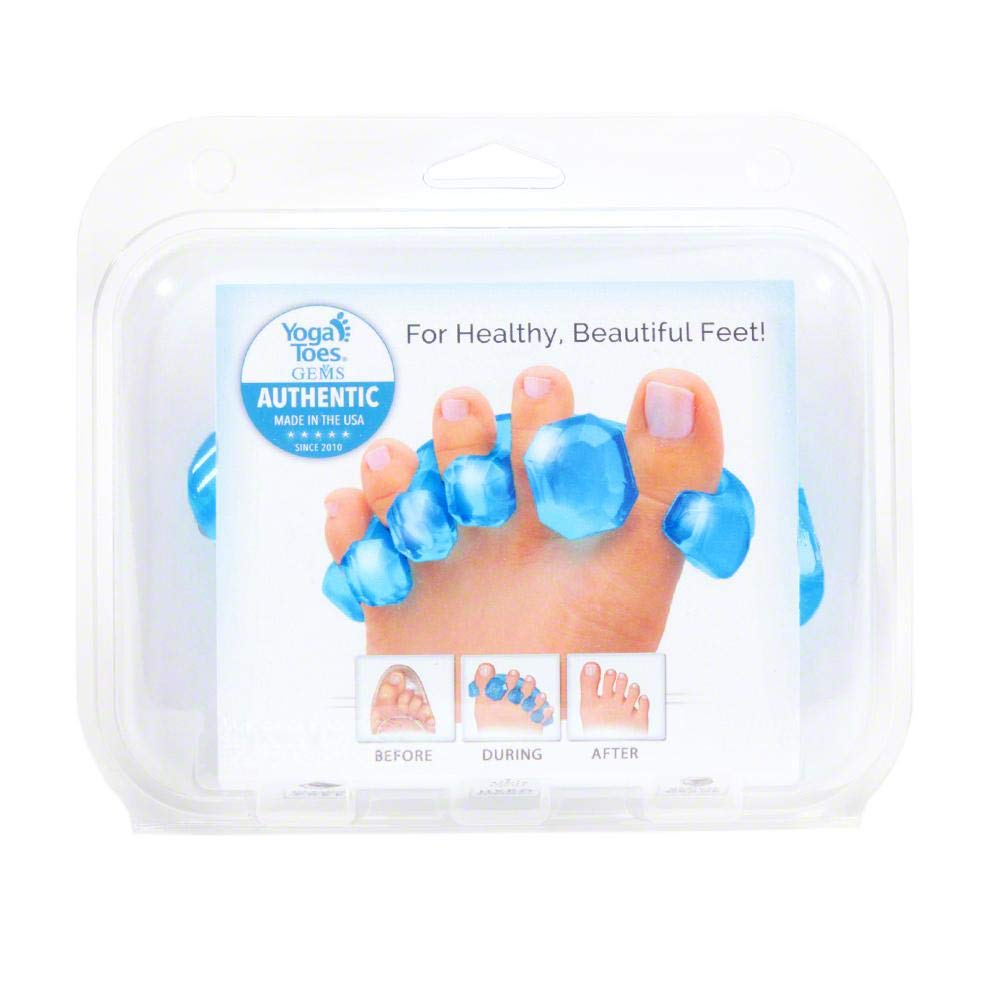 YogaToes Separadores de dedos Gems - Azul zafiro