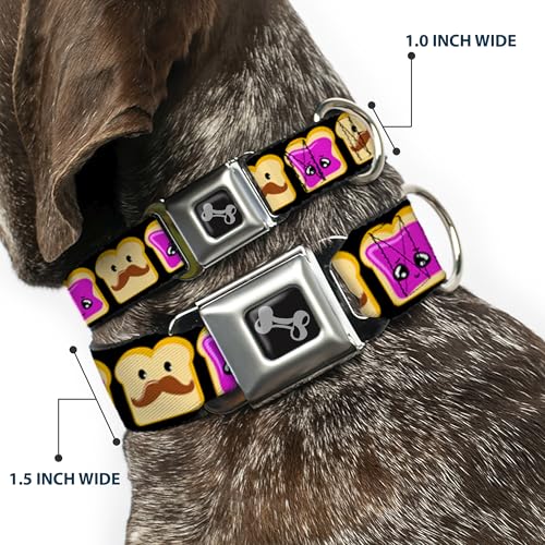 Collier de chien os boucle métal robuste réglable pour petit gabarit - 3