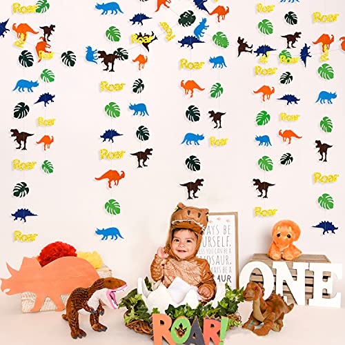 35Ft Dinosaur Party Decorations Coloful Dinosaur Roar Palm Leaves Garland Banner Bunting Streamers Backdrop For Dinosaur Birthday Party Boys Kids Dino Theme Jurassic World Animal Party Supplies #TOP3
