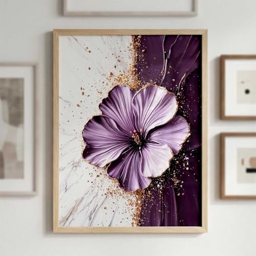Image of kotart Aesthetic Floral Art Home Decoration Painting | Floral Paintings With Frame For Living Room Bed Room Hotel Wall Decor Digital Reprint (13x17 inch)