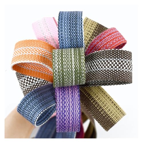 Sangle en coton polyester robuste coloris café pour finitions
