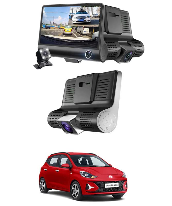 AYW 4inch 3Way Car DVR Camera 3 Lens/170 Degree/Wide Angle Car Camera ...