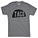 Mens Taco T Shirt Funny Taco Tuesday Tee for Guys Funny T Shirts Cinco De Mayo Apparel for Men Cool Food Short Sleeve Novelty Tees for Guys Dark Grey L