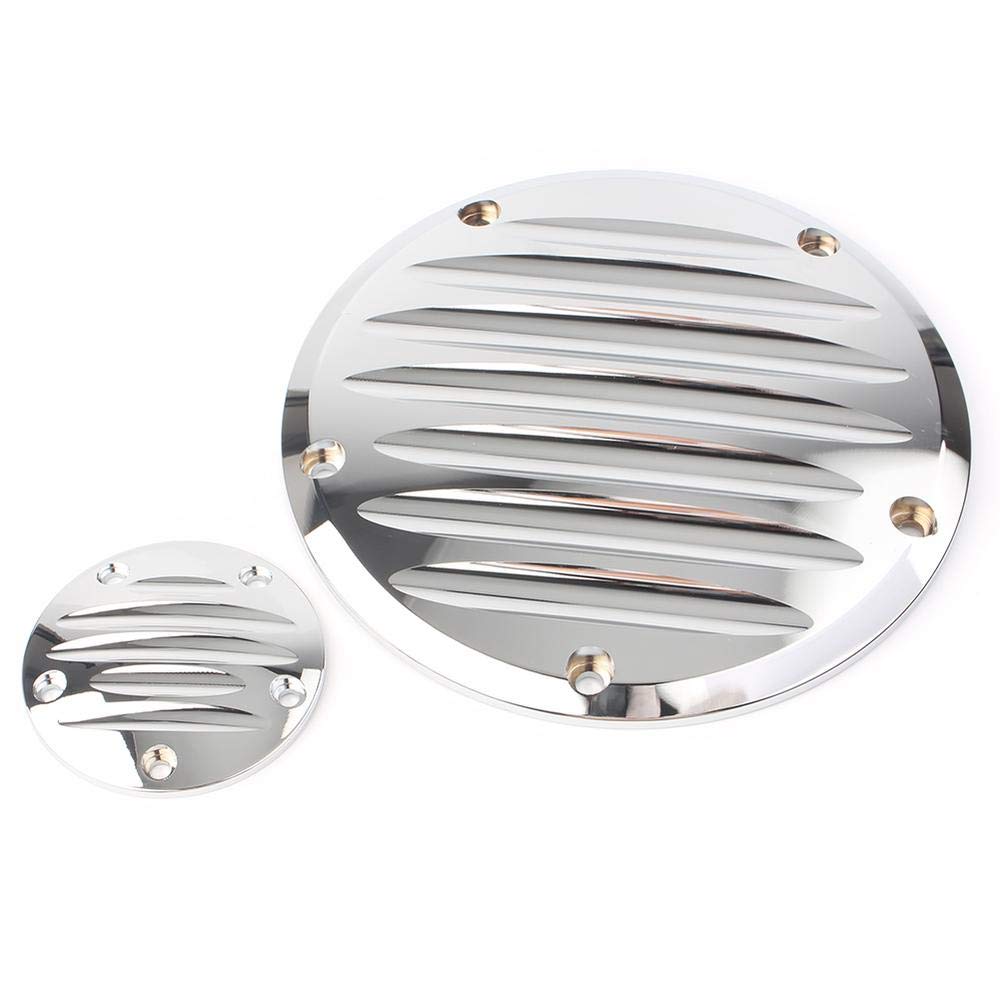 Chrome Clarity Derby Cover For Harley Road King Electra Glide Softail Fxs Fxdl Fxdc Flhrs 1999 2015