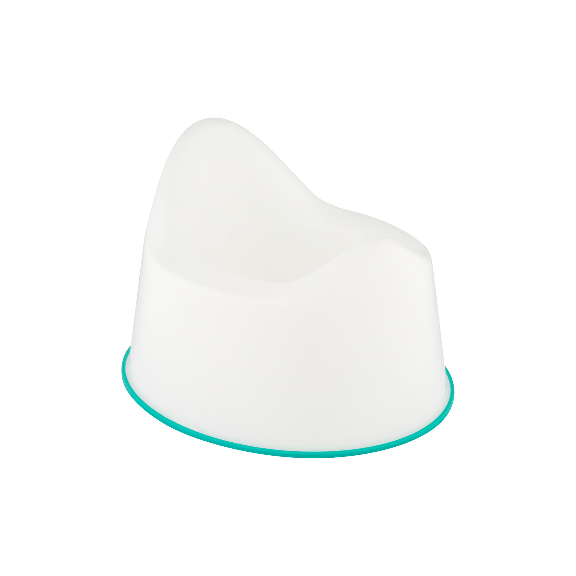 Toilet Training Seat Combo Unisex White for Safe Toddler Loo Potty Training in The Bathroom and Home Tiny to Tots Toddler Toilet Training Range Oval Shape Made in Britain (Teal, Potty)