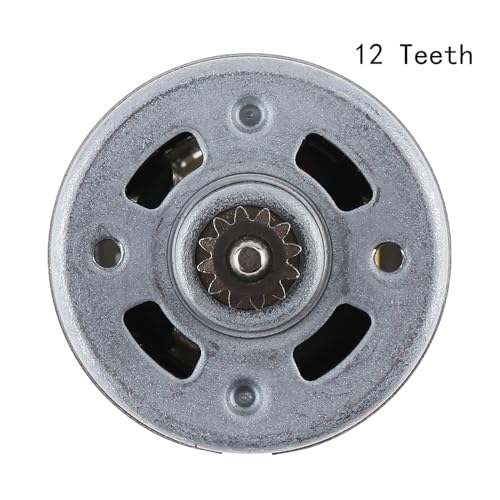 Motor de corriente continua RS550 DC 12V con engranaje de 12 dientes para atornilladores 3