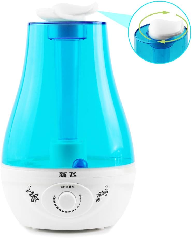 Silent Ultrasonic Cool Mist Humidifier Water Tank 3L Capacity LED nightlights Baby Humidifier Refills Ultrasonic Tank Water Humidifier With Humidistat Water Mist Spray Waterless Auto Shut-Off Function