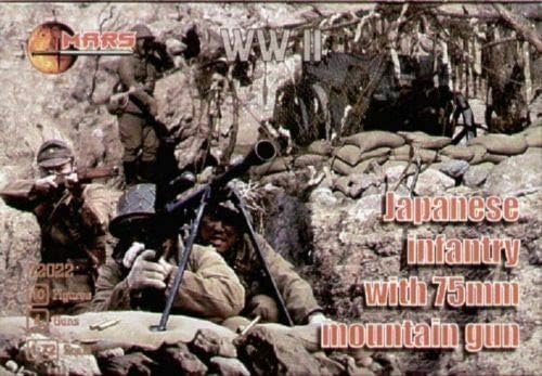 Mars Figures 72022-1/72 Apanese Infantry with 75mm Mountain Gun, Model kit