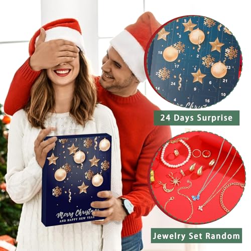 Calendario Adviento Mujer Niñas 24 Sorpresas Calendario Adviento Joyas 2025 Collar Pulsera Pendientes Anillo Plata Oro, Conjunto Joyas Regalos Navidad Originales Mujer Adolescentes Joyería Aleatoria 3 Calendario Adviento Mujer Niñas 24 Sorpresas Calendario Adviento Joyas 2025 Collar Pulsera Pendientes Anillo Plata Oro, Conjunto Joyas Regalos Navidad Originales Mujer Adolescentes Joyería Aleatoria