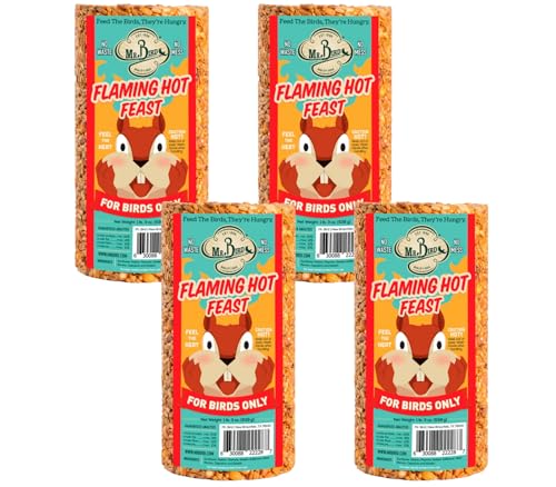 Mr. Bird Flaming Hot Feast Small Cylinder (Pack of 4)